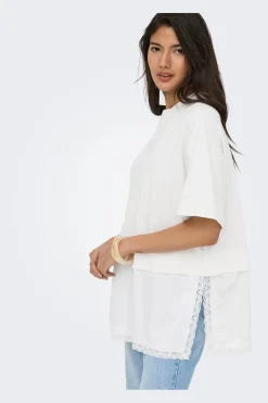 Onlmexa S/S Tee Lace Top