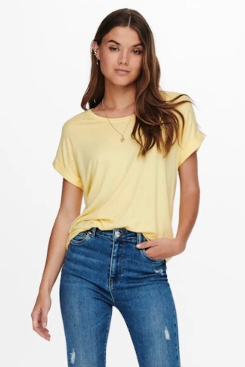 Onlmoster S/S O-Neck Top