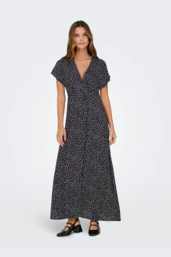Onlnova Life Vis Mollie Long Dress