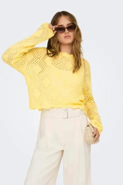 Onlpamela Ls Struct Pullover Cc Knt