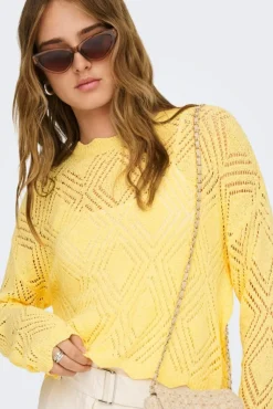 Onlpamela Ls Struct Pullover Cc Knt