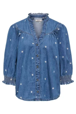 Onlraya Daisy Emb 3/4 Shirt Akm