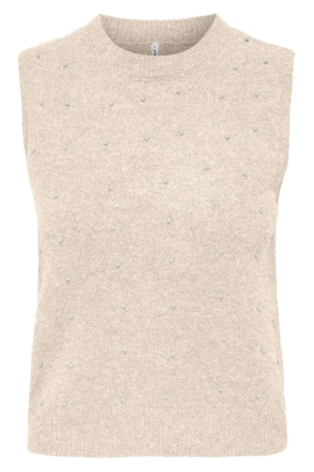 Onlrenata Sl O-Neck Pearl Vest Knt