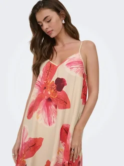Onlresi-Elanor Strap Big Flowr Dress
