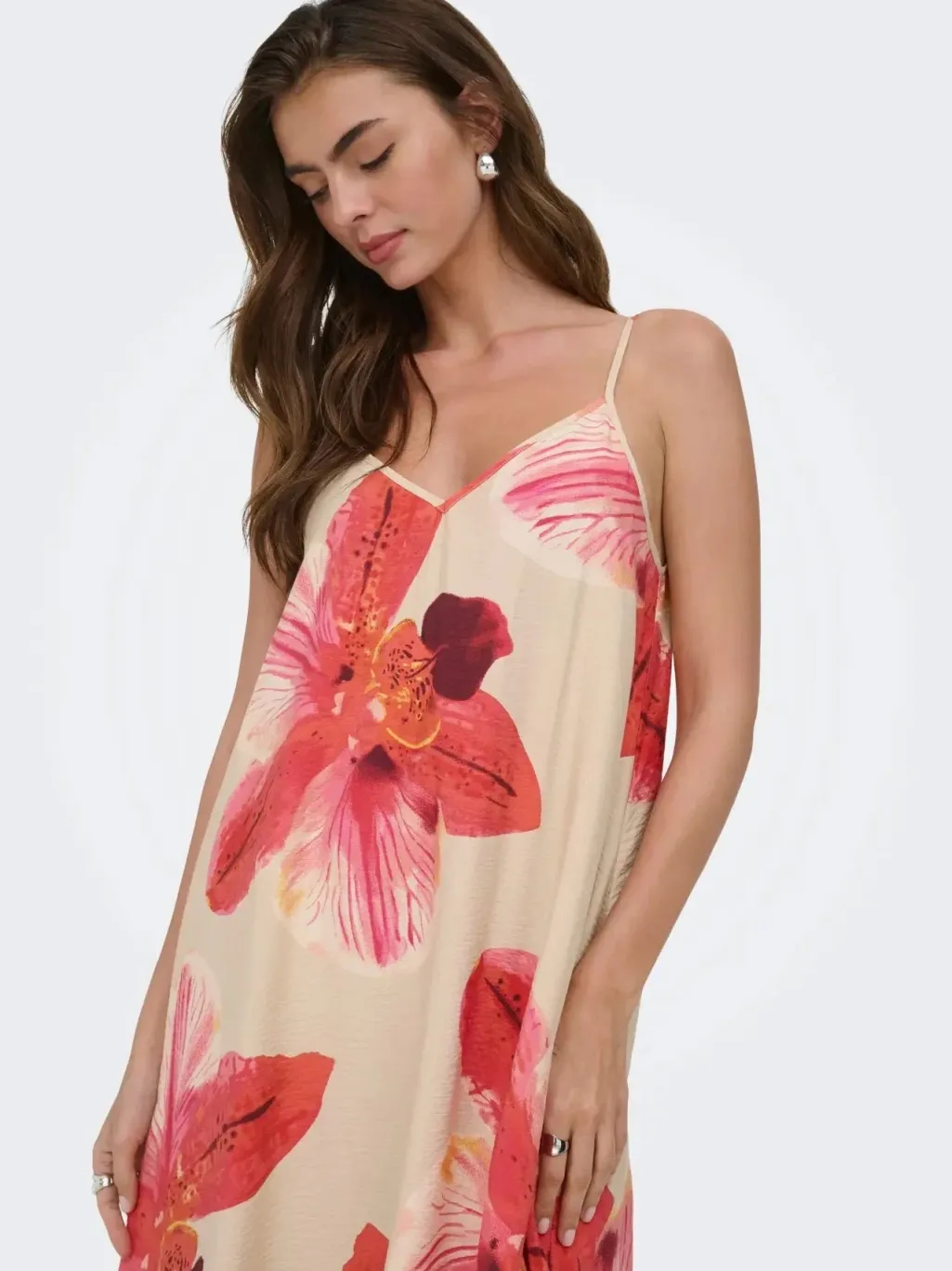 Onlresi-Elanor Strap Big Flowr Dress