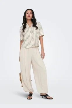 Onlsiesta Linen Bl Baggy Barrel