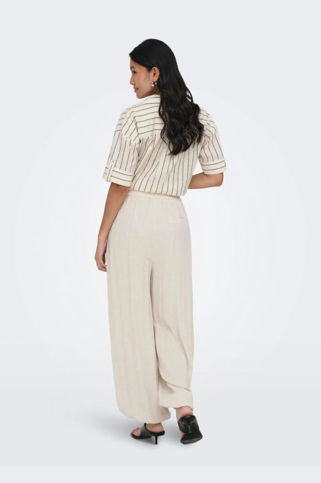 Onlsiesta Linen Bl Baggy Barrel
