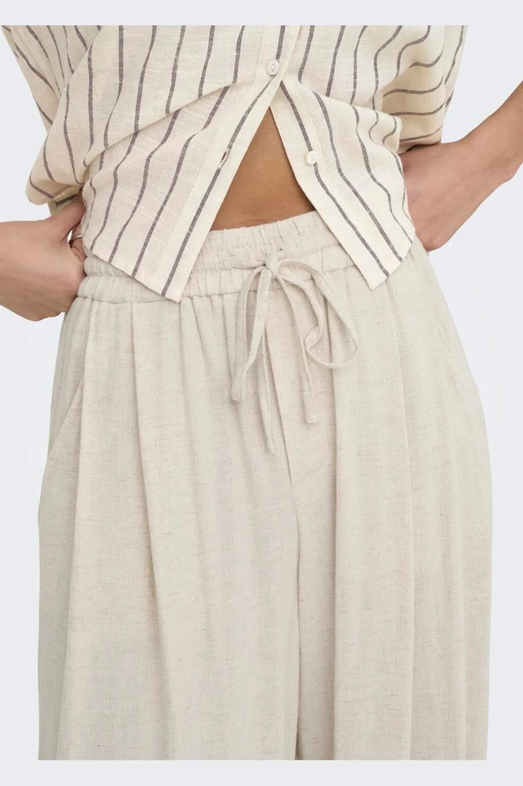 Onlsiesta Linen Bl Baggy Barrel