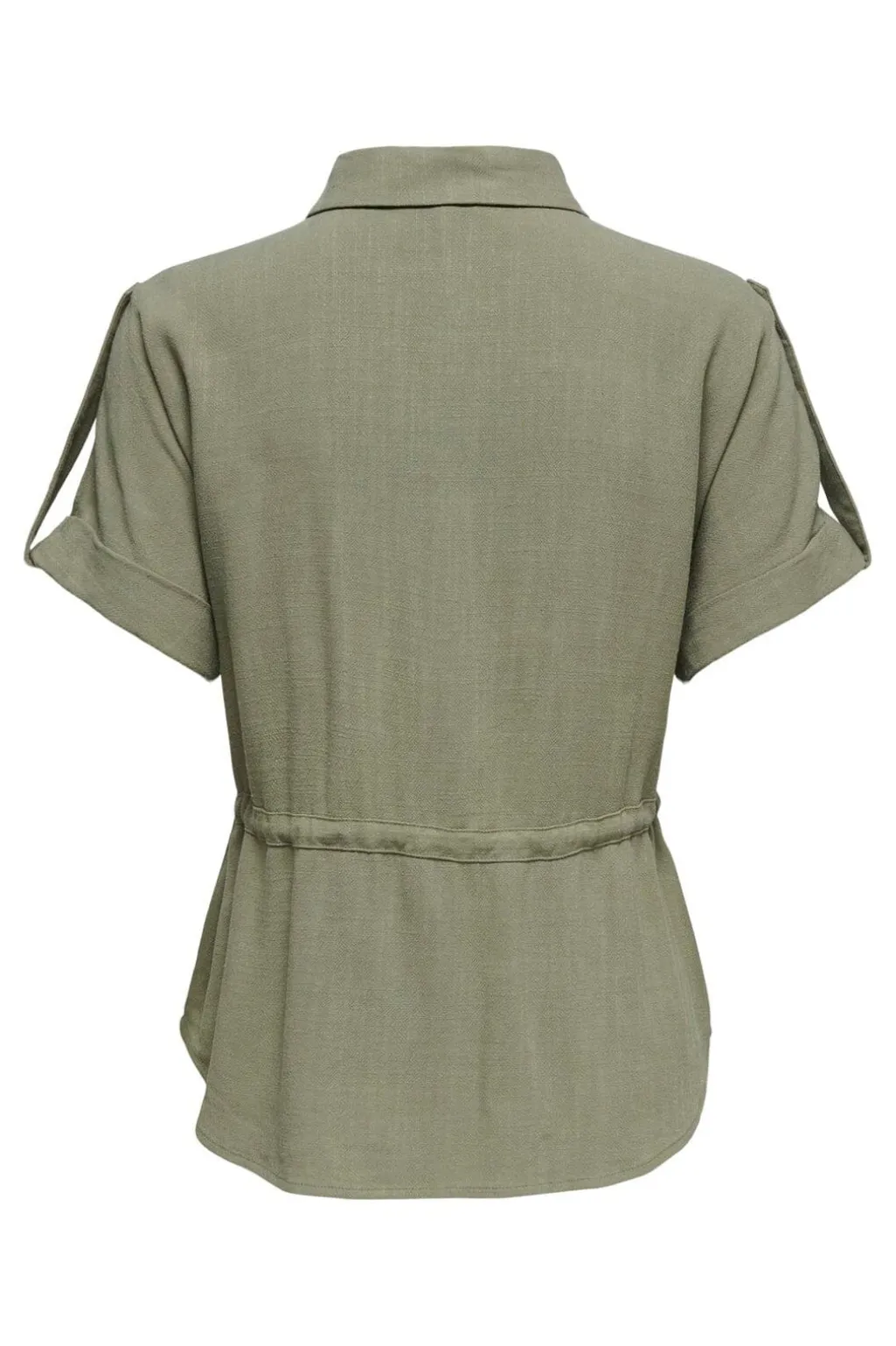 Onlsiesta S/S Linen Bl Utility Shirt