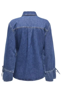 Onlsmilla Ls Asym Tie Shirt Sik
