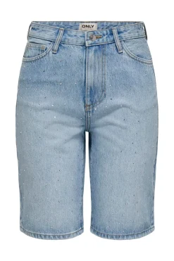 Onlsonny Wide Rhinst Shorts Yor