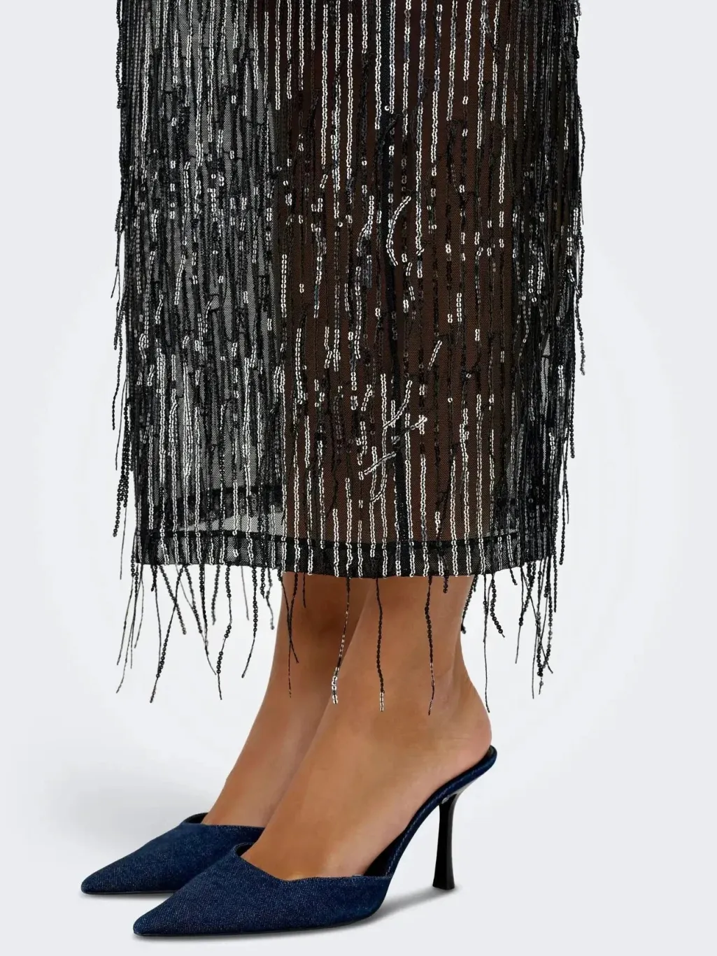 Onlspacy Long Sequins Skirt