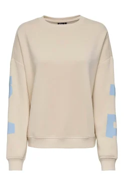 Onlsweat L/S Back/Sleeve Print Swt