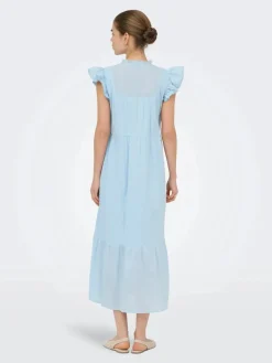 Onltea-Idris S/L Frill Tape Dress