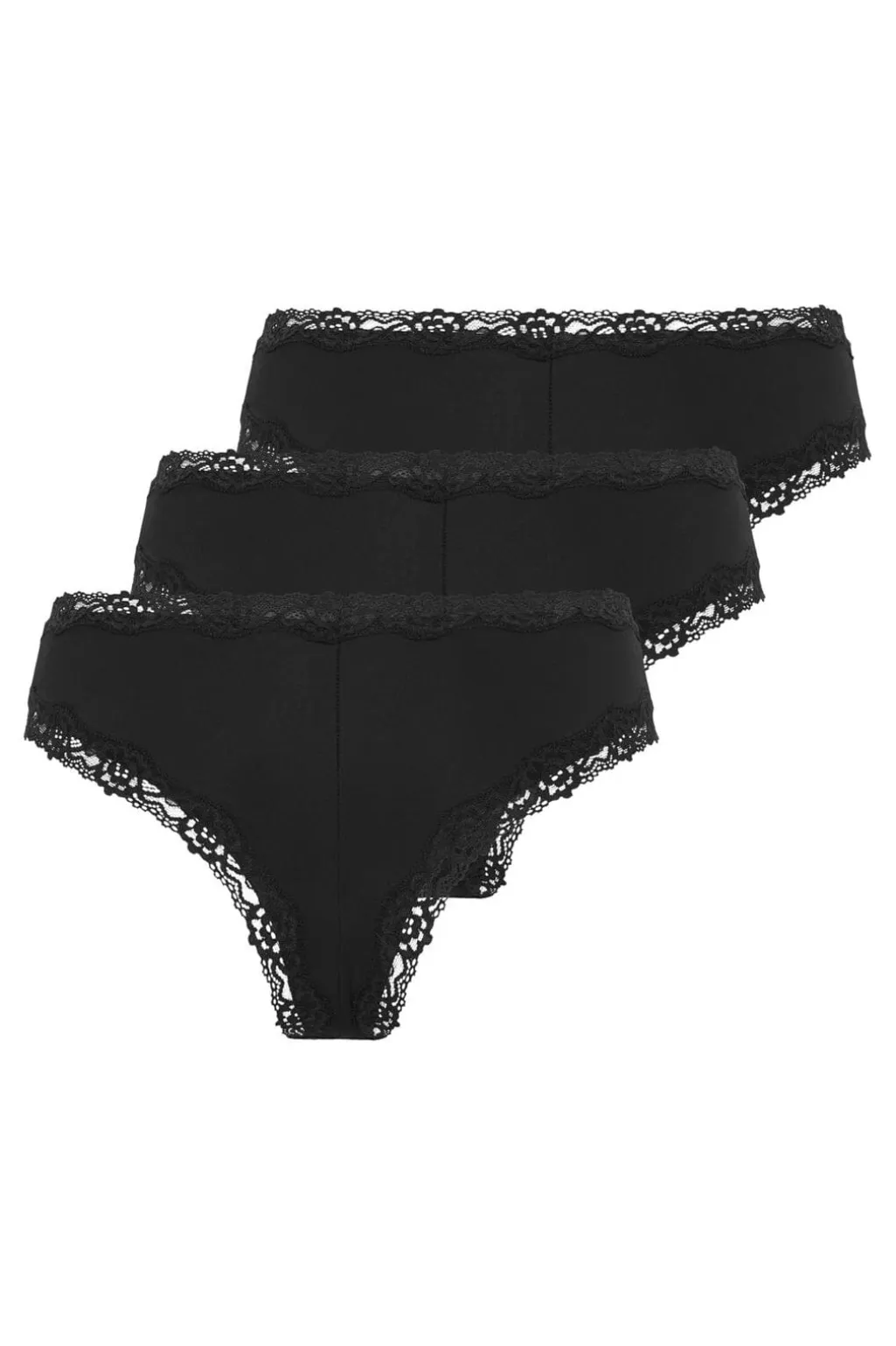 Onltracy V Cut Lace Cheeky Brief 3Pk Acc