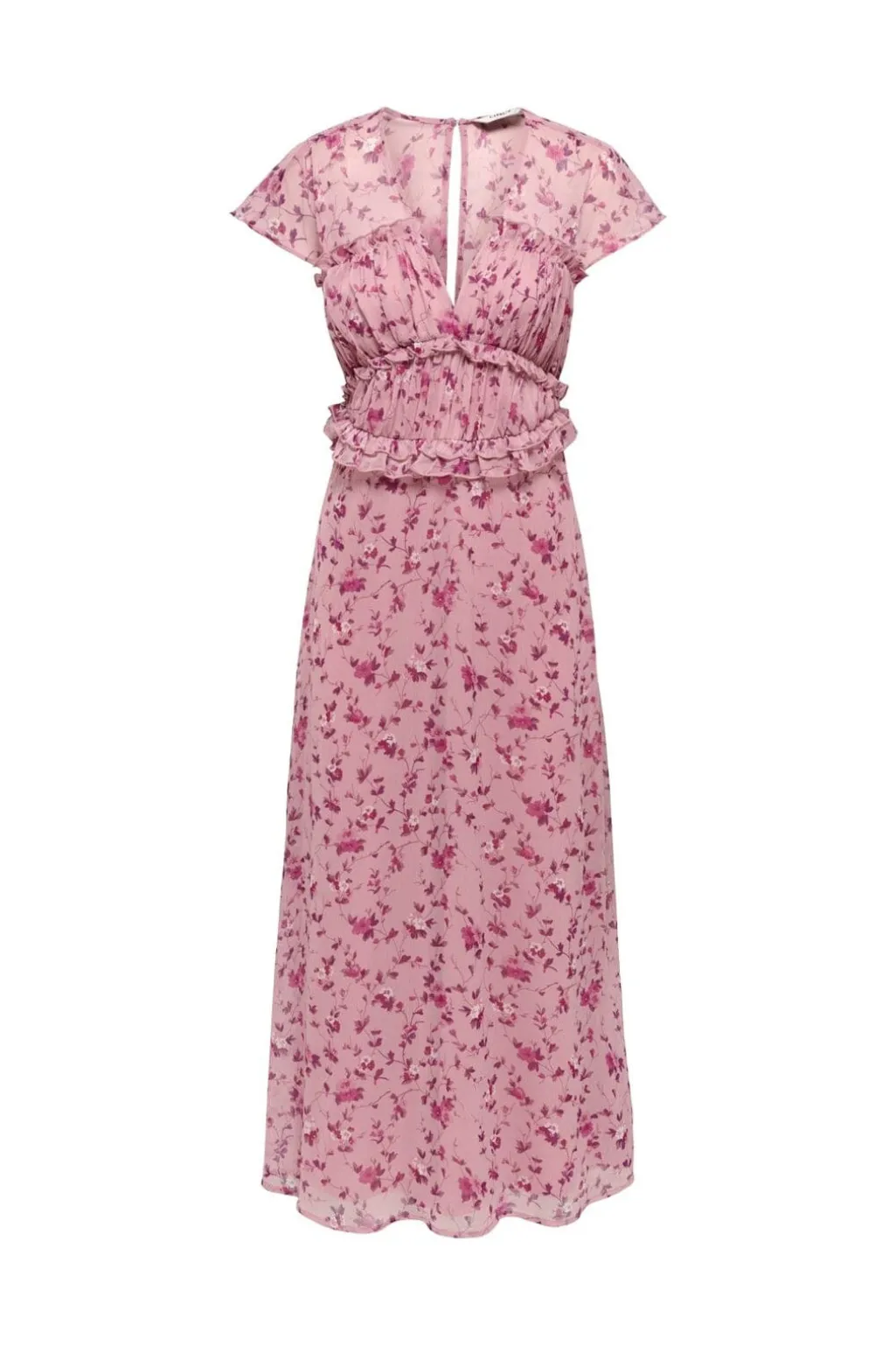 Onlvalda S/S Long Frill Dress
