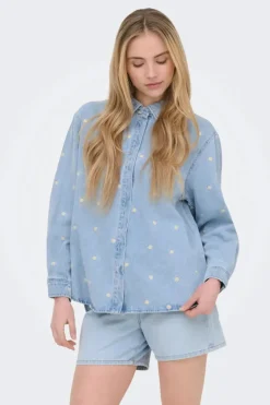 Onlvera Ls Daisy Emb Shirt Qyt