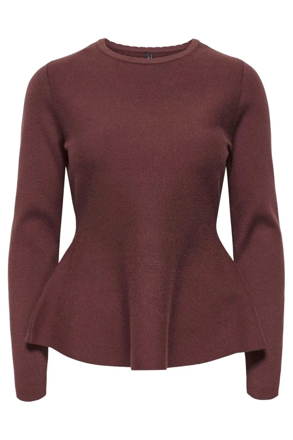 Onlvilda Ls Peplum O-Neck Knt