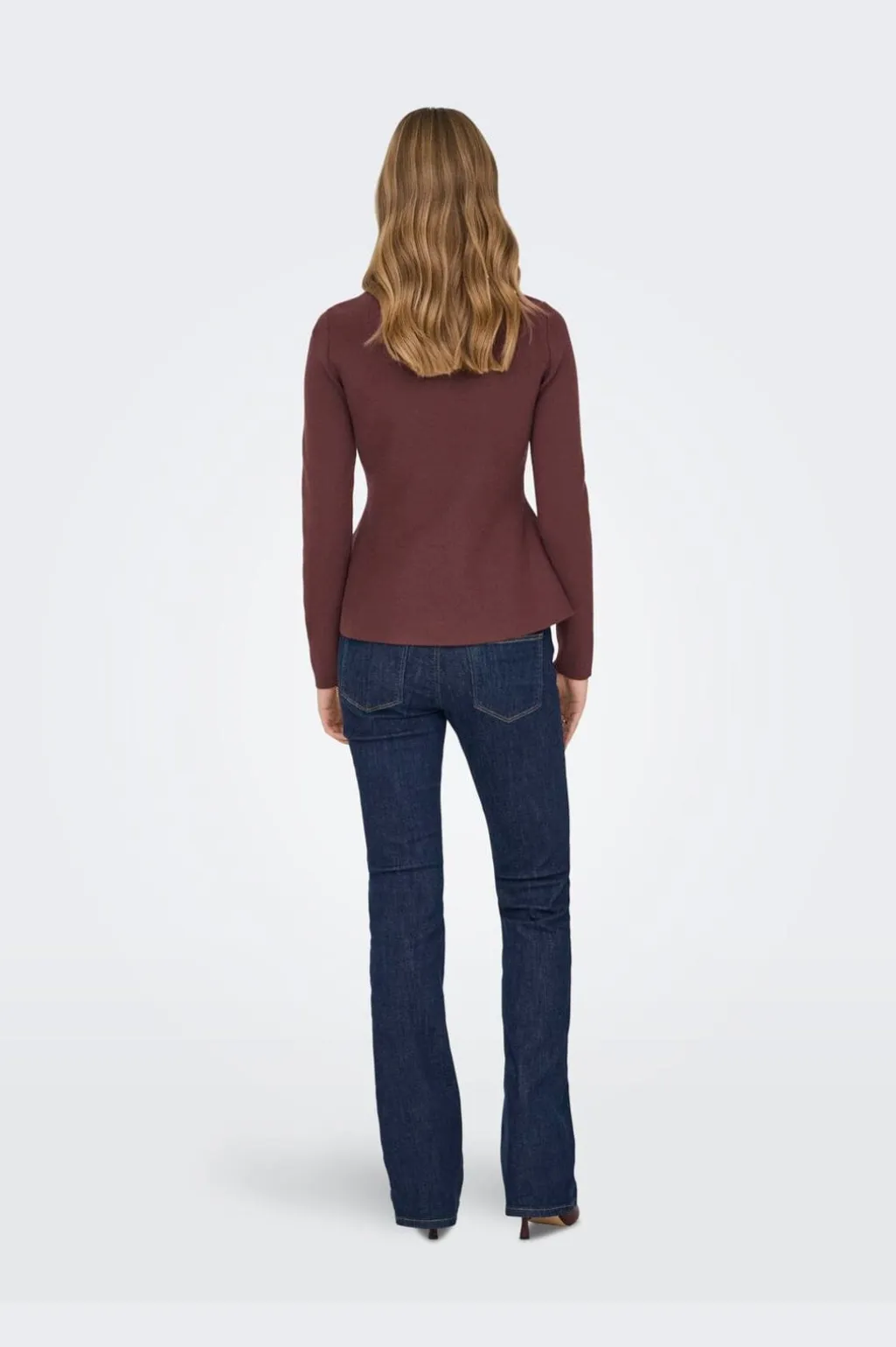 Onlvilda Ls Peplum O-Neck Knt