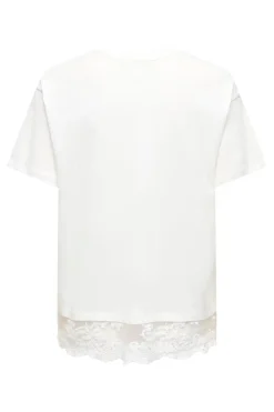 Onlvivvi S/S Lace Bottom Top