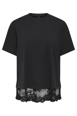 Onlvivvi S/S Lace Bottom Top