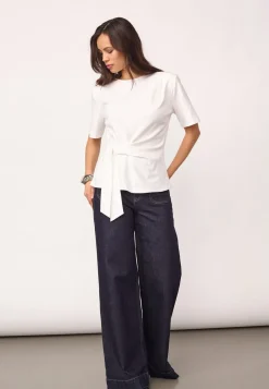Orianecc Pleat Tie Tee 500096