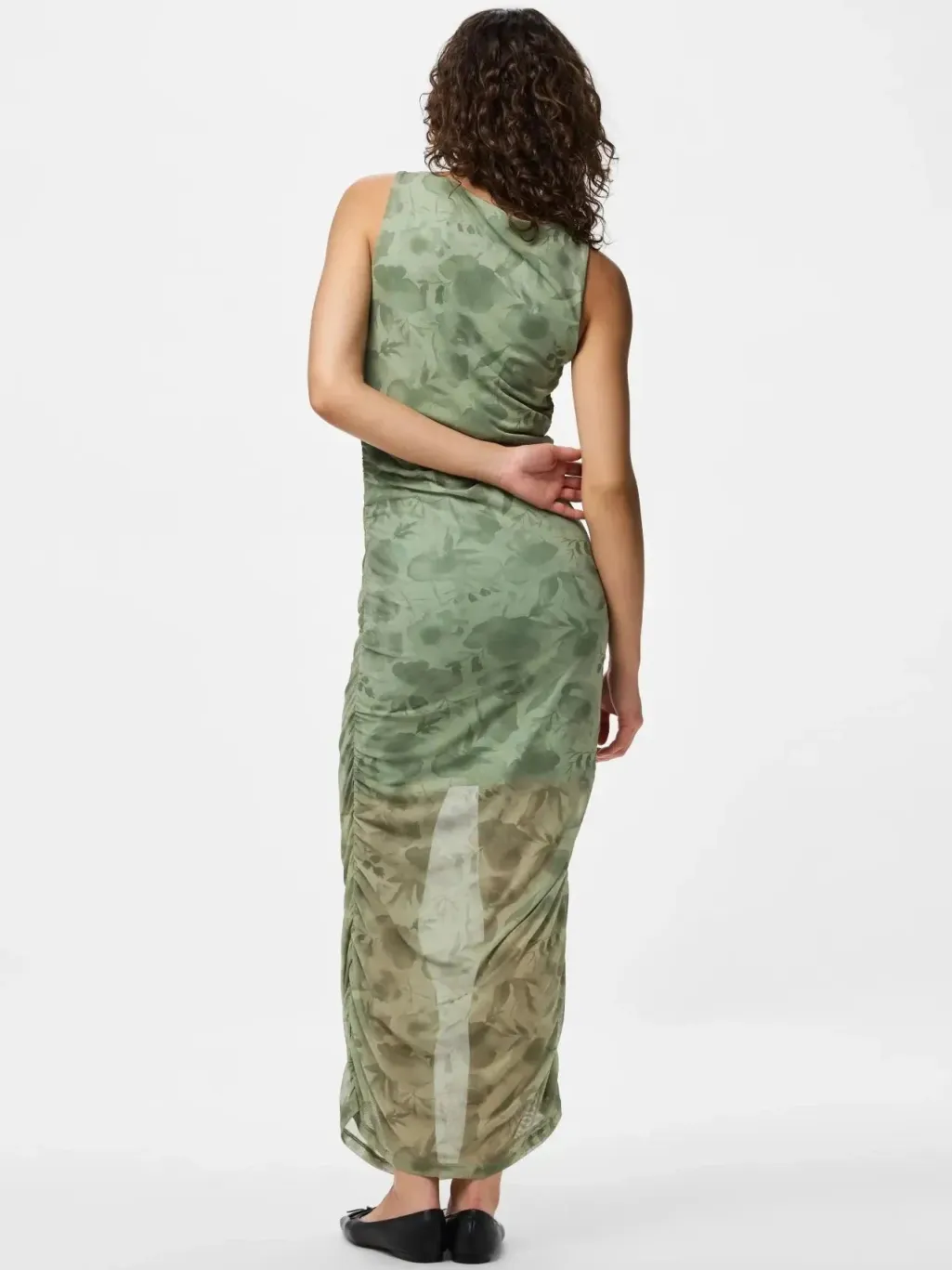 Pcally Sl Boatneck Ankle Dress