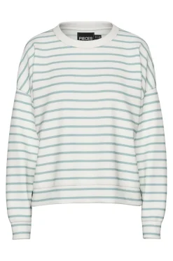 Pcchilli Ls Sweat Stripes 17146886