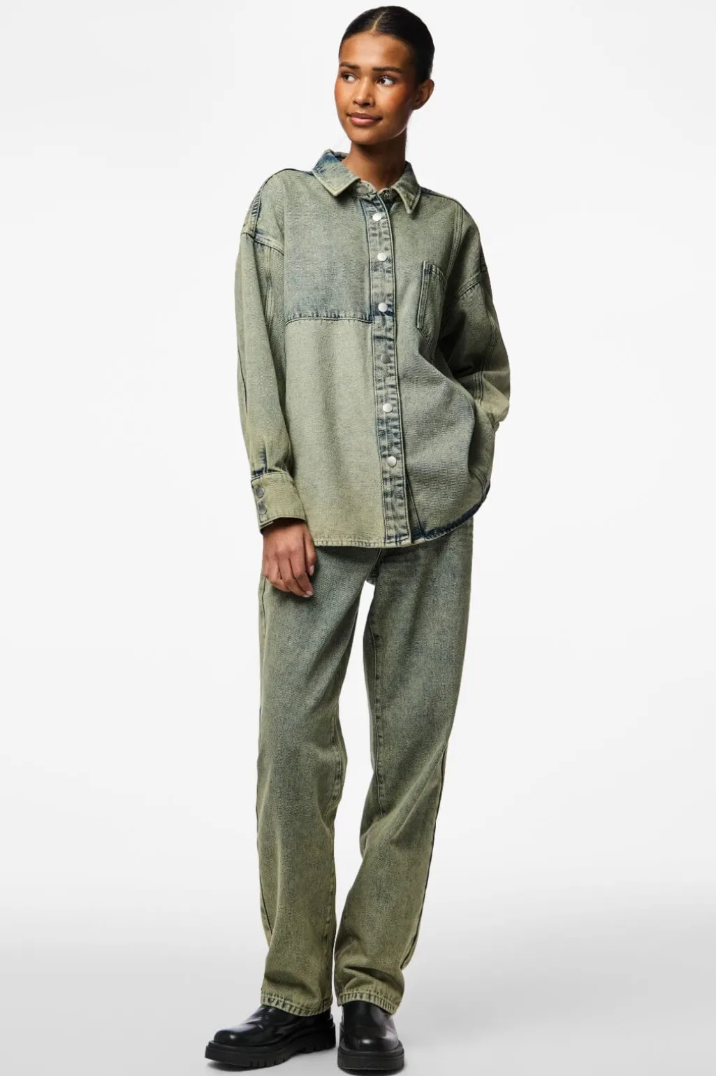 Pcdria Straight Denim Pants