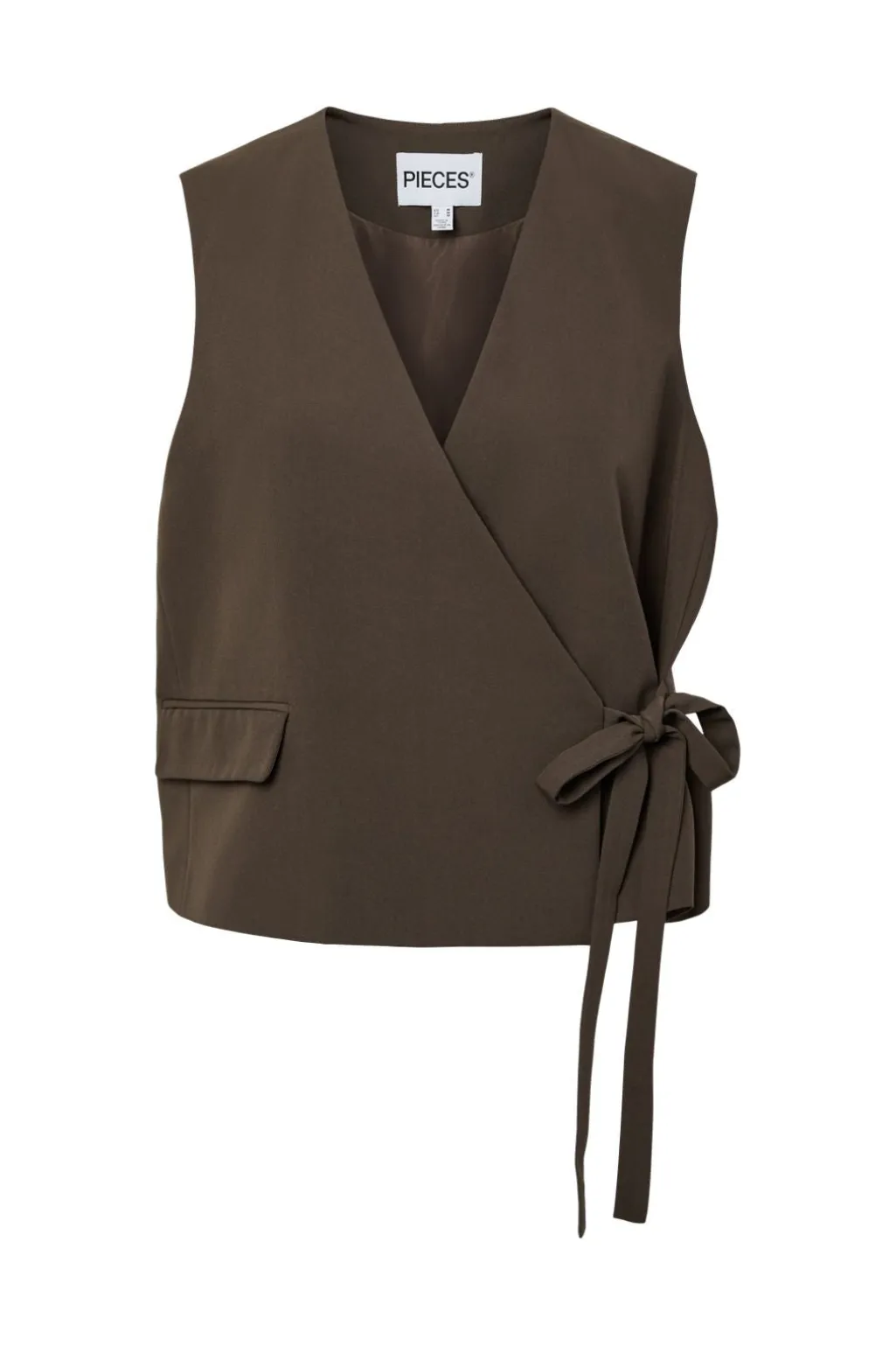 Pcemy Tailored Vest W. Tie Detail