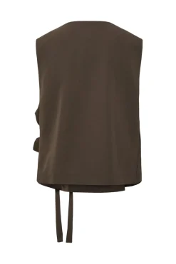 Pcemy Tailored Vest W. Tie Detail