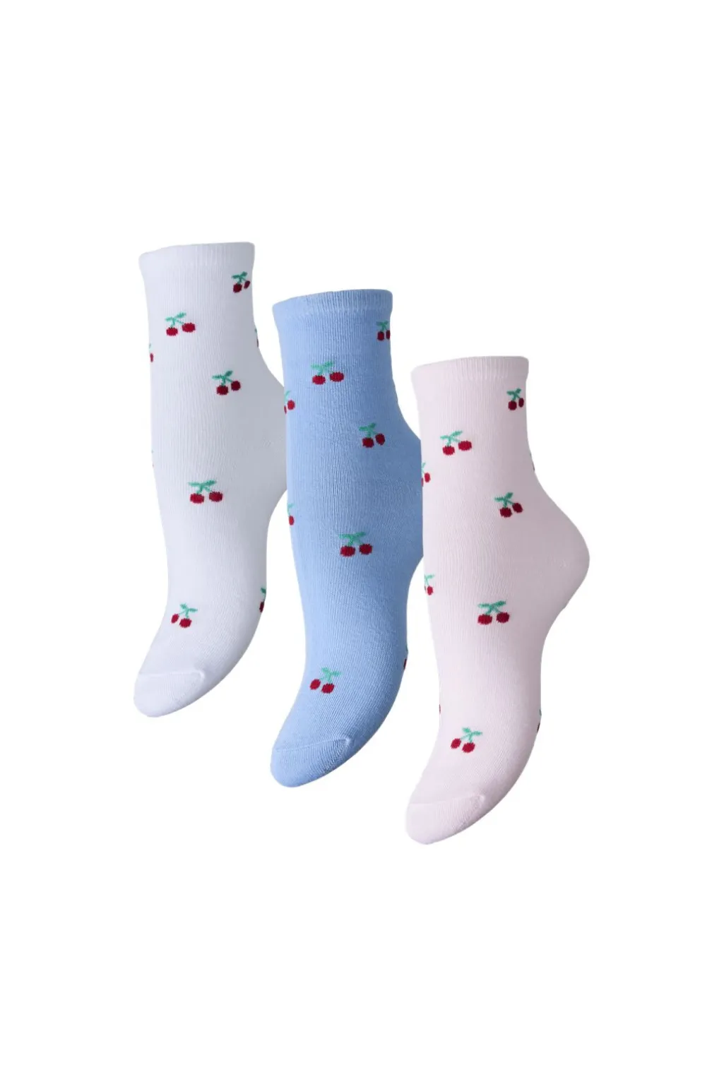 Pcfaja Cherry 3 Pack Socks Pwp
