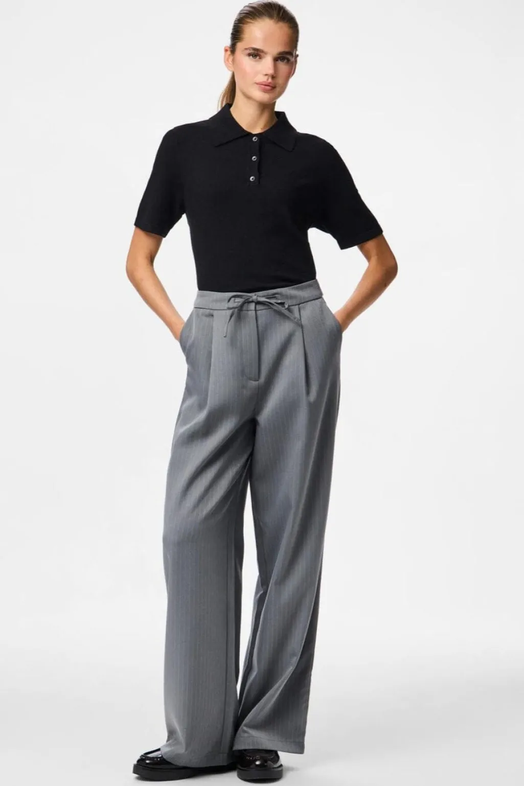 Pcfalka Pinstriped Tie Pants