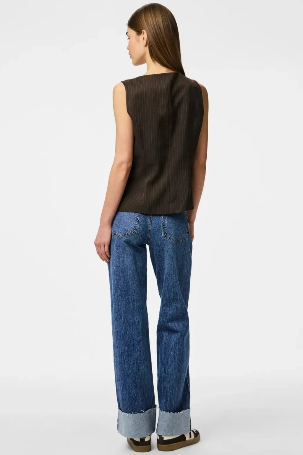 Pcfalka Sl Pinstriped Vest Fsy