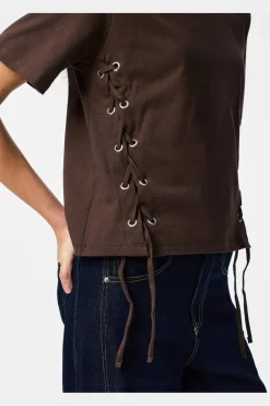 Pcfenja Ss Tie Detail T-Shirt Jsr Pp