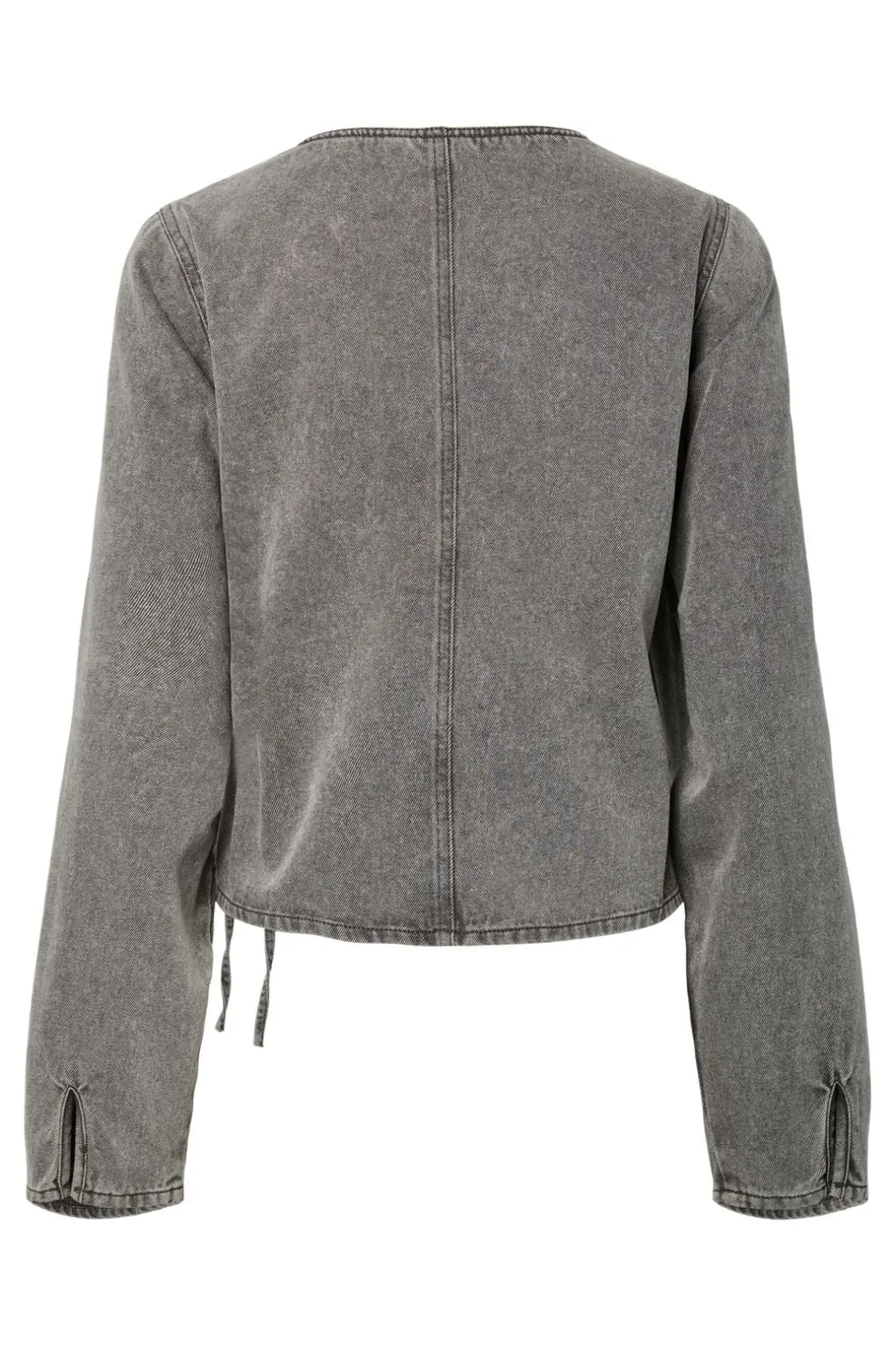 Pcfenna Ls Denim Wrap Shirt Fsy