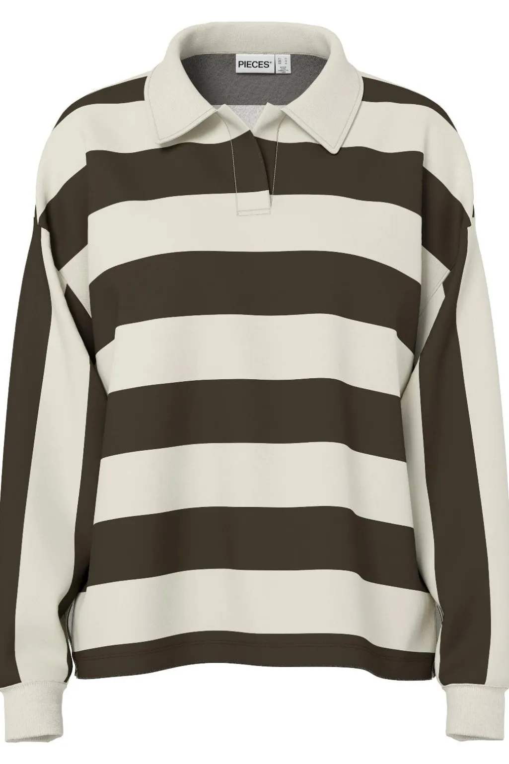 Pcfilucca Ls Loose Polo Shirt