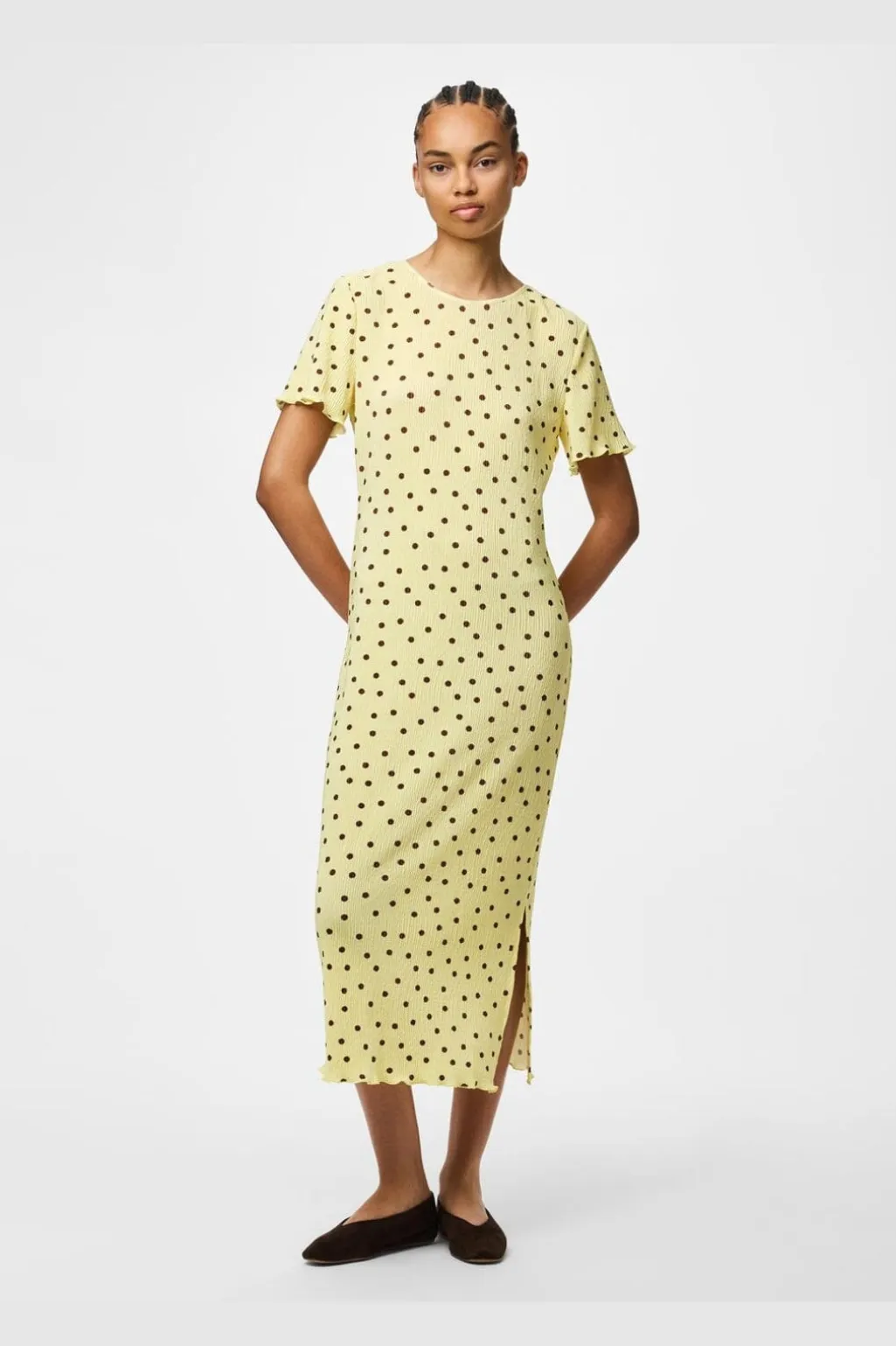 Pcflora Ss Midi Dress Cp