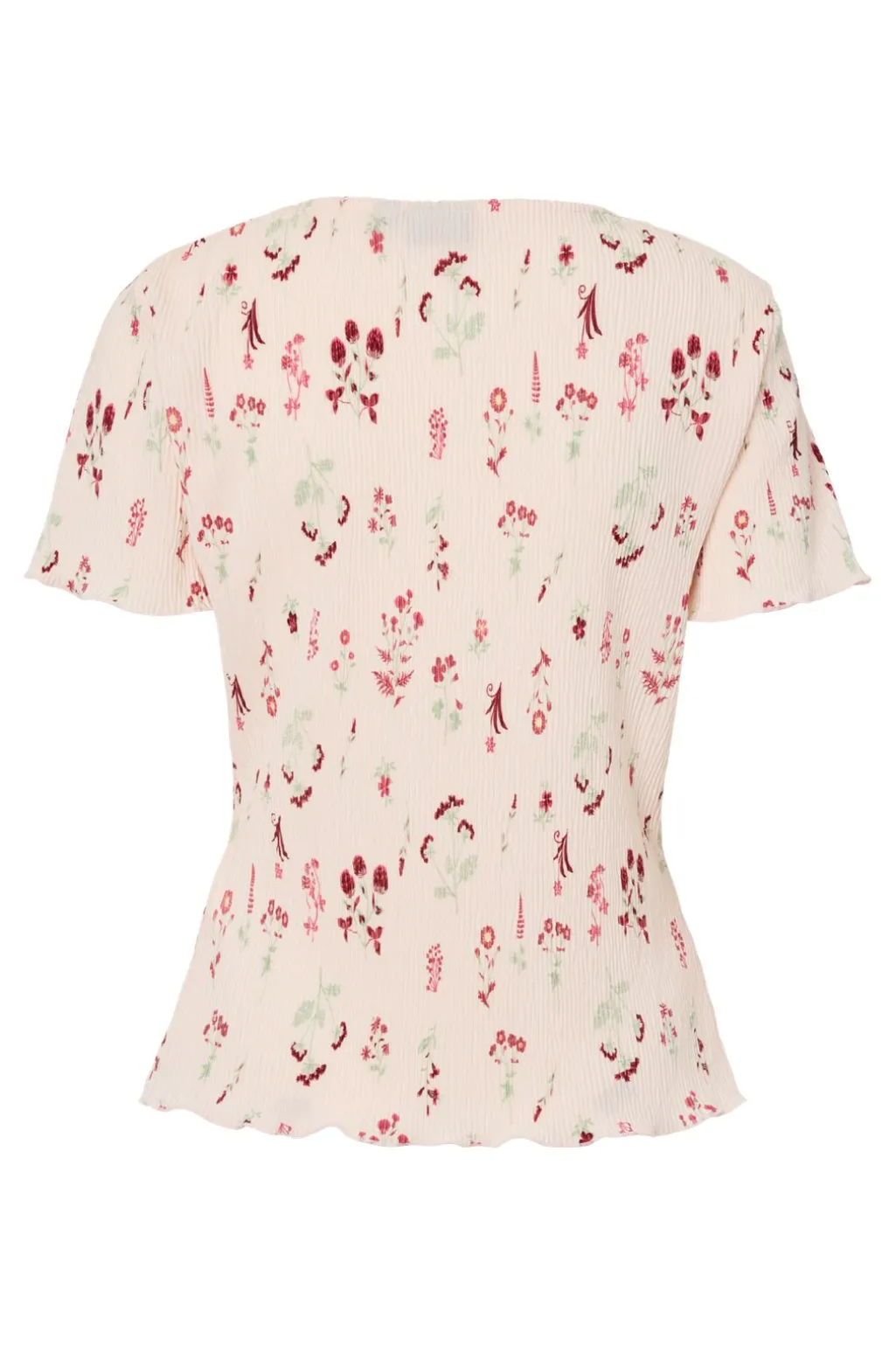 Pcflora Ss O-Neck Top Msa