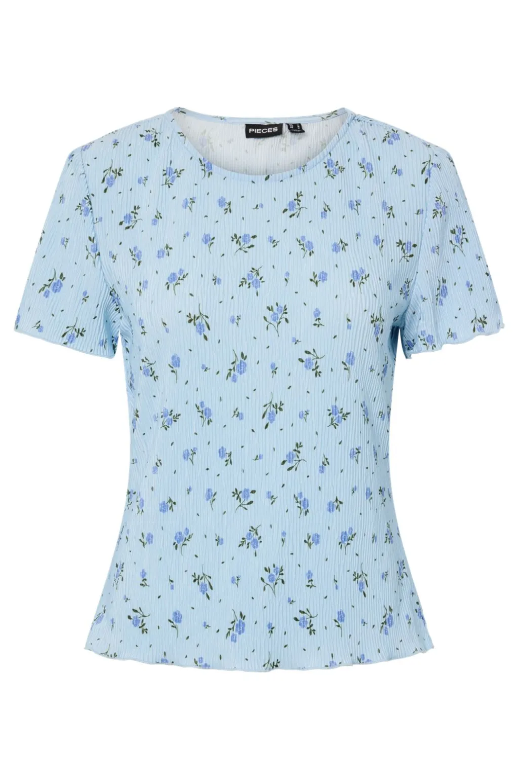 Pcflora Ss O-Neck Top Msa