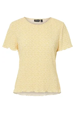 Pcflora Ss O-Neck Top Msa