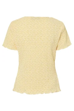 Pcflora Ss O-Neck Top Msa