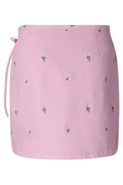Pcflora Wrap Emb Skirt
