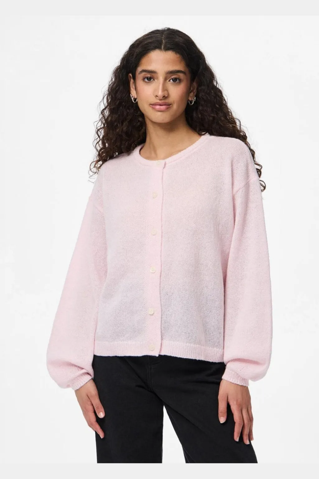 Pcida Ls O-Neck Knit Cardigan