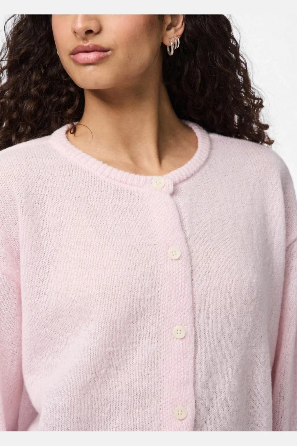 Pcida Ls O-Neck Knit Cardigan
