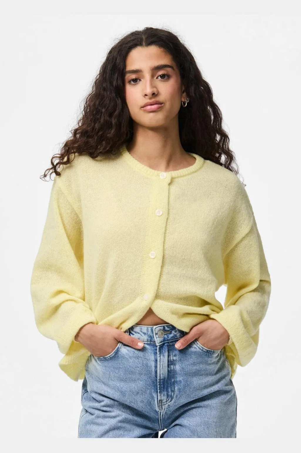 Pcida Ls O-Neck Knit Cardigan