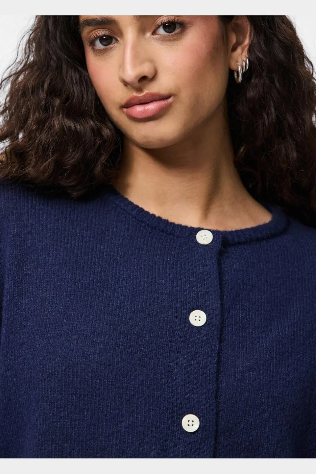 Pcida Ls O-Neck Knit Cardigan