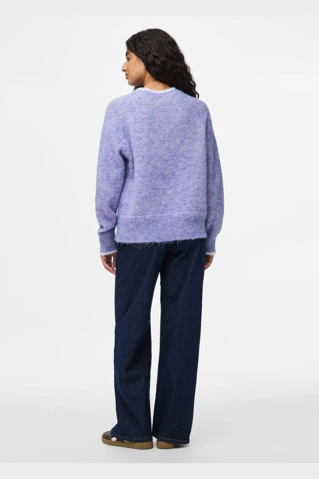 Pcivy Ls O-Neck Contrast Knit