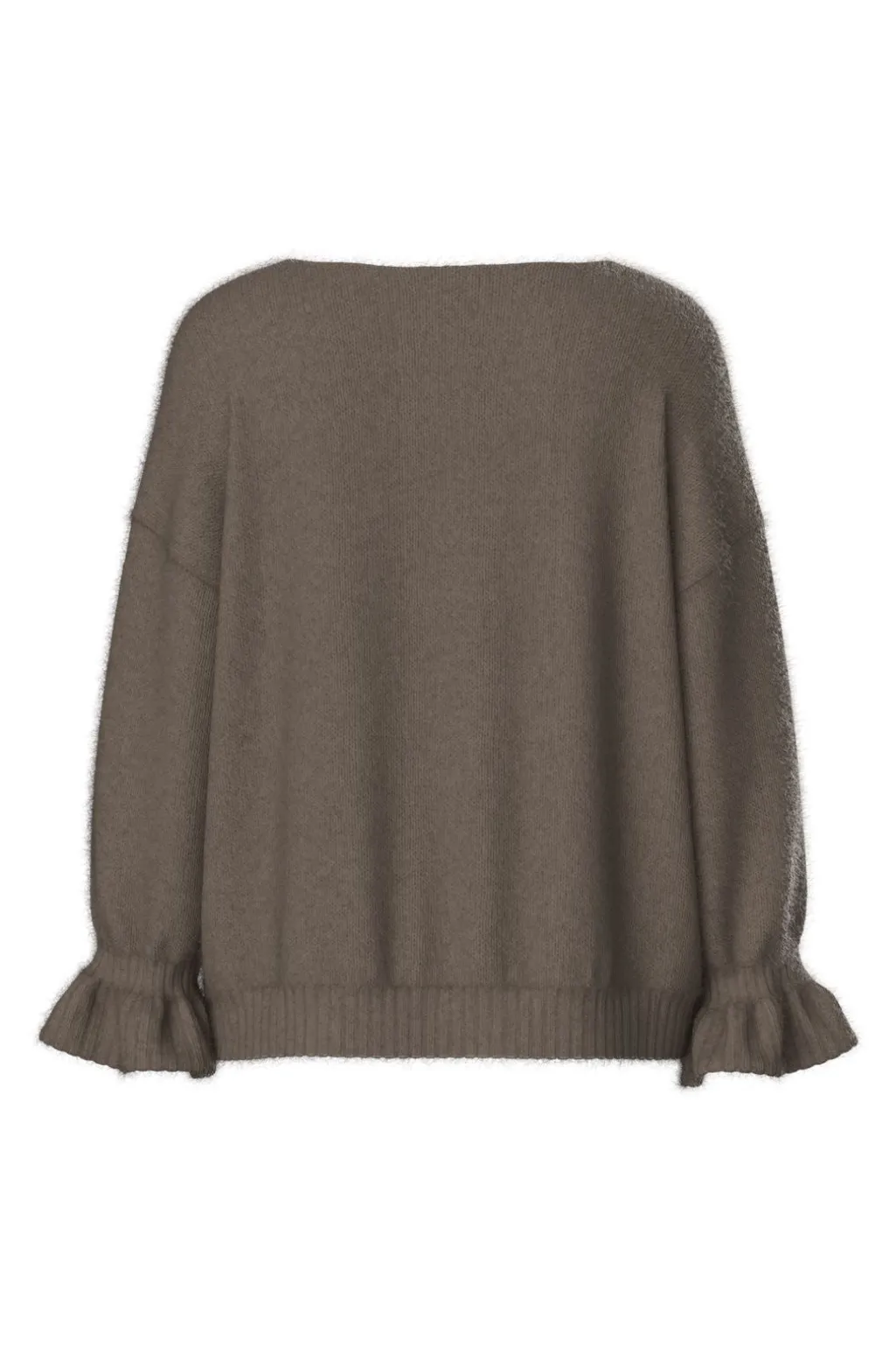 Pcjimma Ls O-Neck Tie Knit Cardigan