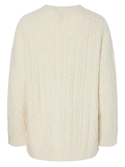 Pcjisa Ls O-Neck Long Cabel Knit